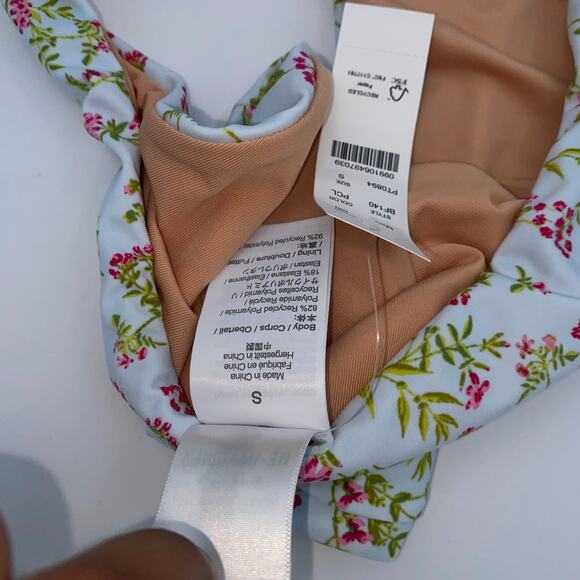 NWT J. Crew Floral Curved Waist Cheeky Bikini Swim Bathing Suit Bottom Small - Picture 7 of 8